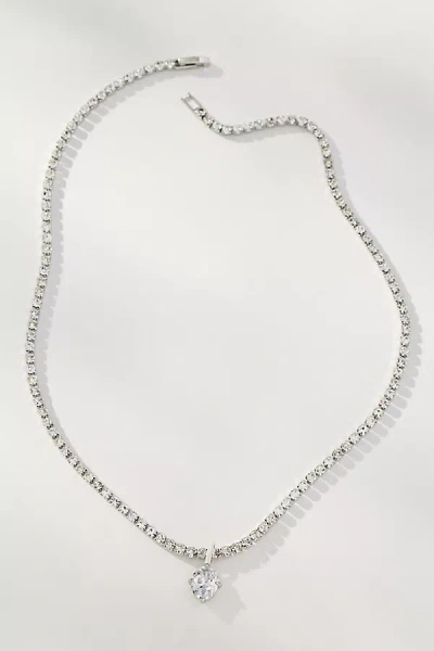 By Anthropologie Glam Crystal Pendant Necklace In Metallic