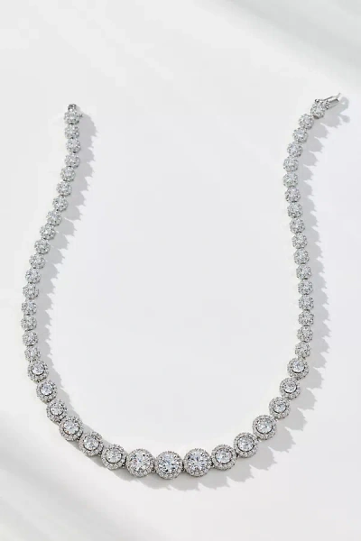 By Anthropologie Glam Tennis Necklace In Gold