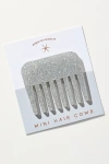 By Anthropologie Glitter Mini Comb In Silver