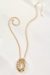 By Anthropologie Glitz Swirl Pendant Necklace In Gold