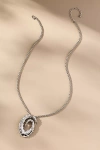By Anthropologie Glitz Swirl Pendant Necklace In Silver