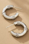 By Anthropologie Glitz Tube Hoop Earrings In Silver