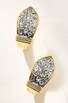 By Anthropologie Glitzy Vintage Huggie Hoop Earrings In Gold