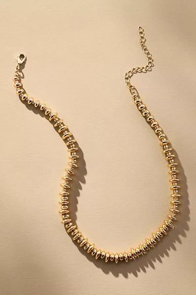 By Anthropologie Gold Beaded Necklace
