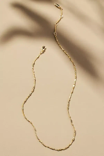 By Anthropologie Gold-plated Delicate Bead Necklace