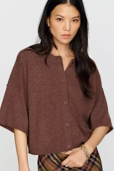By Anthropologie Goldie 100% Cashmere Cardigan In Brown