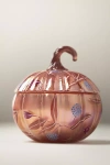 By Anthropologie Gourmand Pumpkin Sweet Vanilla Handpainted Glass Candle
