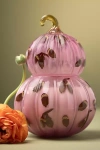 By Anthropologie Gourmand Pumpkin Sweet Vanilla Handpainted Glass Candle