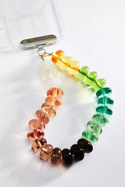 By Anthropologie Gradient Beaded Phone Chain In Multi