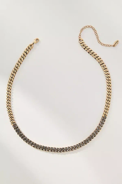 By Anthropologie Gradient Braided Chain Necklace In Gold