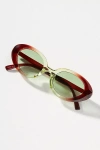 BY ANTHROPOLOGIE GRADIENT OVAL SUNGLASSES