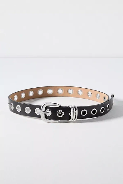 By Anthropologie Grommet Moto Belt In Black