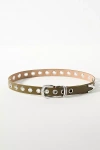 By Anthropologie Grommet Moto Belt In Green