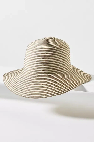 By Anthropologie Grosgrain Bucket Hat In Neutral