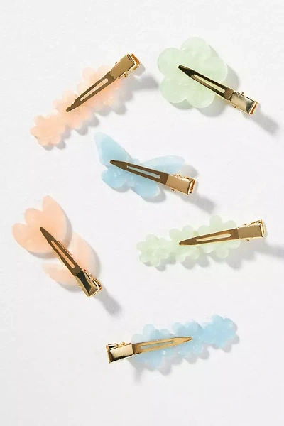 By Anthropologie Grwm Garden Hair Clips, Set Of 4 In Multi