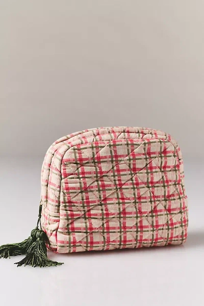 By Anthropologie Half Moon Printed Cosmetic Bag In Multi