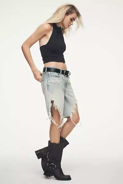 By Anthropologie Halter Tank Top In Black