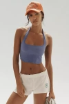 By Anthropologie Halter Tank Top In Blue