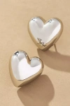 By Anthropologie Heart Huggie Earrings