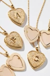 By Anthropologie Heart Locket Necklace In Multicolor