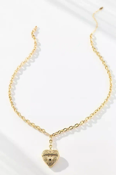 By Anthropologie Heart Pendant Necklace In Gold