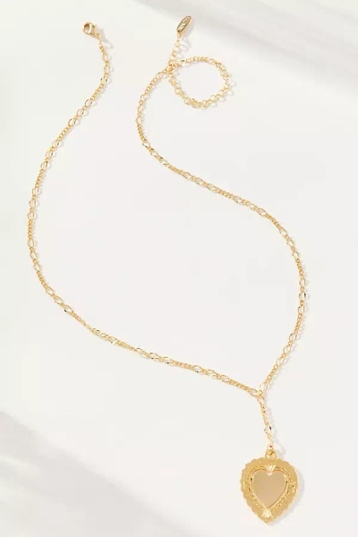 By Anthropologie Heart Pendant Necklace In Gold
