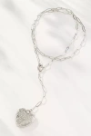 By Anthropologie Heart Pendant Necklace In Silver