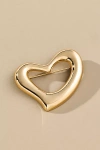 By Anthropologie Heart Silhouette Brooch In Gold