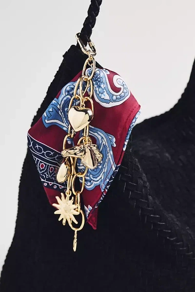By Anthropologie Heritage Bow Bag Charm In Red