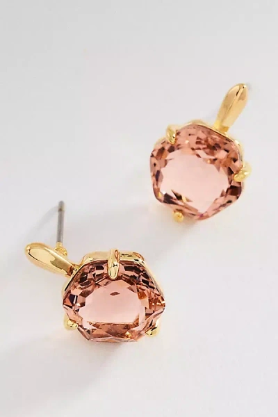 By Anthropologie Hexagon Stone Post Earrings In Gold
