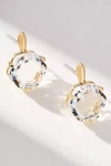 By Anthropologie Hexagon Stone Post Earrings In Transparent