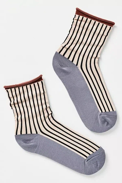 By Anthropologie Hilda Crew Socks In Nude