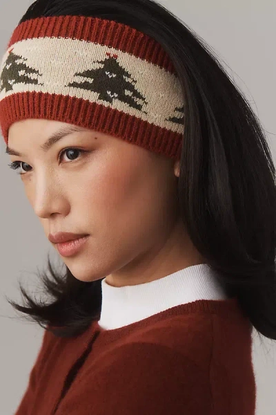 By Anthropologie Holiday Knit Headband In Brown