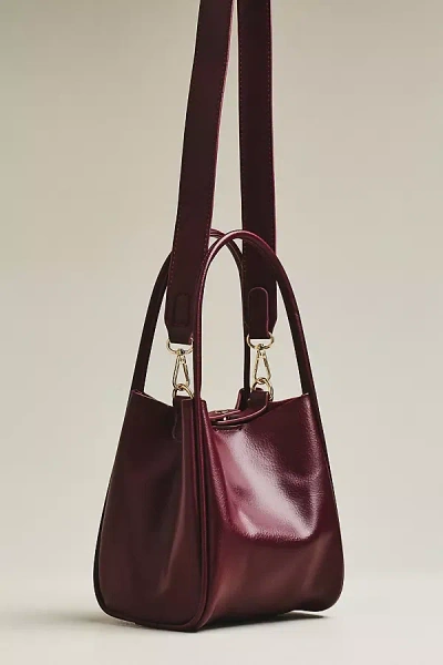 By Anthropologie Hollace Tote: Mini Edition In Burgundy