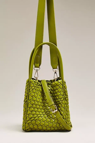By Anthropologie Hollace Tote: Woven Mini Edition In Green