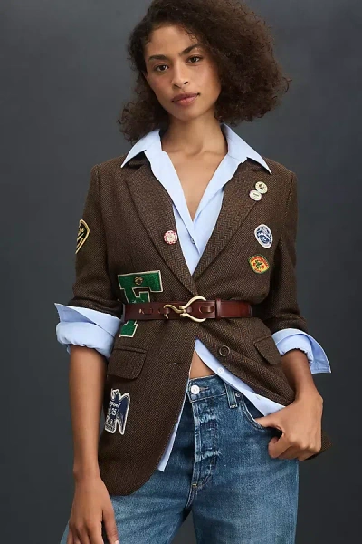 By Anthropologie Hook Buckle Belt In Brown