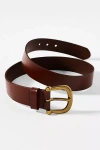By Anthropologie Horseshoe Buckle Belt In Brown