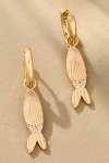 By Anthropologie Icon Charm Huggie Hoop Earrings