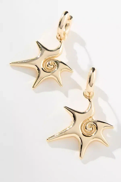 By Anthropologie Icon Charm Huggie Hoop Earrings