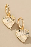 By Anthropologie Icon Charm Huggie Hoop Earrings In Gold