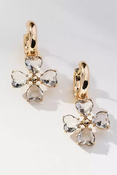 By Anthropologie Icon Charm Huggie Hoop Earrings In Gold