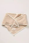 By Anthropologie Icon Embroidered Triangle Wrap Scarf In Sand