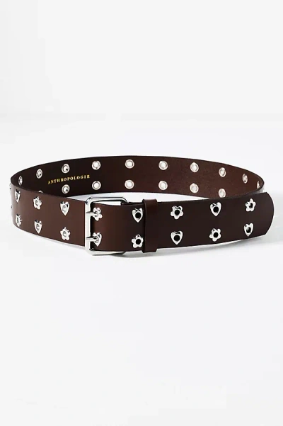 By Anthropologie Icon Grommet Belt In Brown