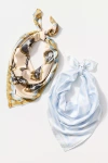 By Anthropologie Icon Hair Scarves, Set Of 2 In Gold