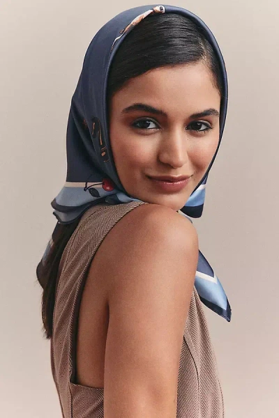 By Anthropologie Icon Hair Scarves, Set Of 2 In Gray