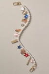 By Anthropologie Icon Pearl Bag Charm In Blue