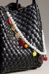 By Anthropologie Icon Pearl Bag Charm In Black