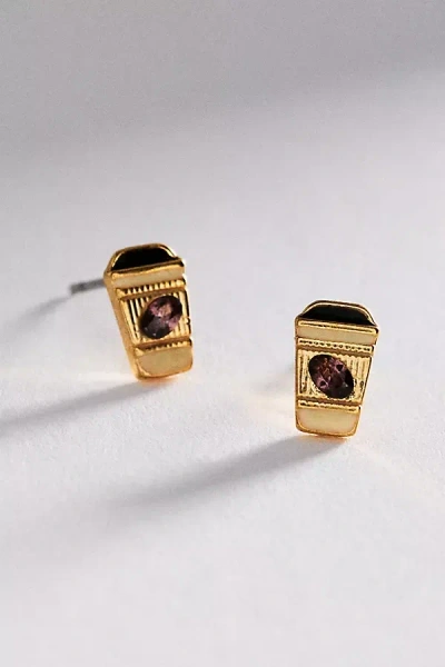 By Anthropologie Icon Post Earrings In Gold