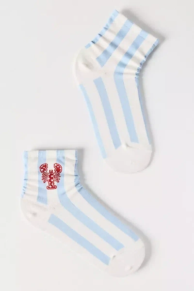 By Anthropologie Icon Stripe Trouser Socks In Multi