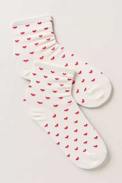 By Anthropologie Icon Trouser Socks In Red